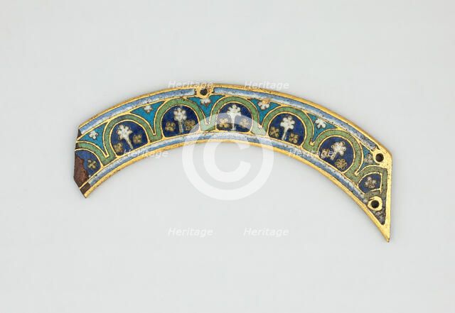 Plaque from an Arch of a Reliquary Shrine, Rhineland, 1175/1200. Creator: Unknown.