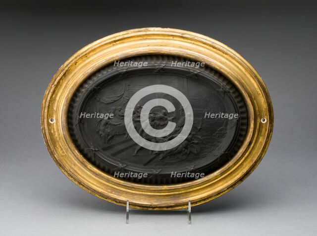 Plaque: Perseus and Andromeda, Burslem, c. 1886. Creator: Wedgwood.