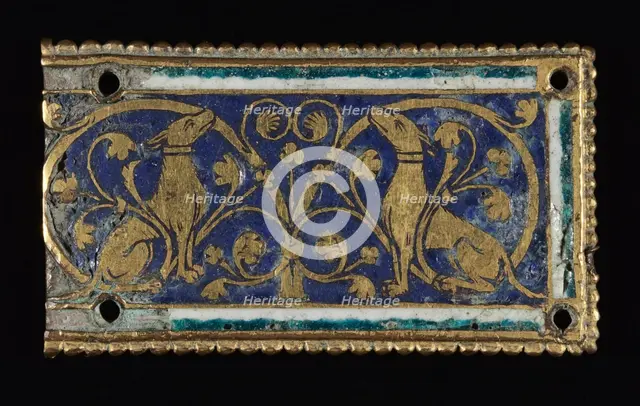 Plaque, probably from a Reliquary Shrine, c. 1200-1250. Creator: Unknown.