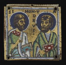 Plaque: Simon and Thaddaeus, c. 1160. Creator: Unknown