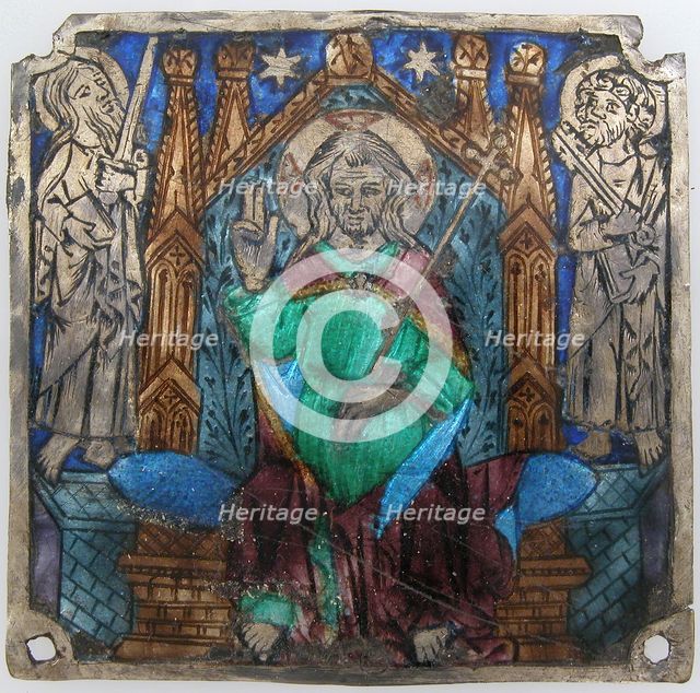 Plaque with Christ In Majesty, Catalan, 14th century. Creator: Unknown.