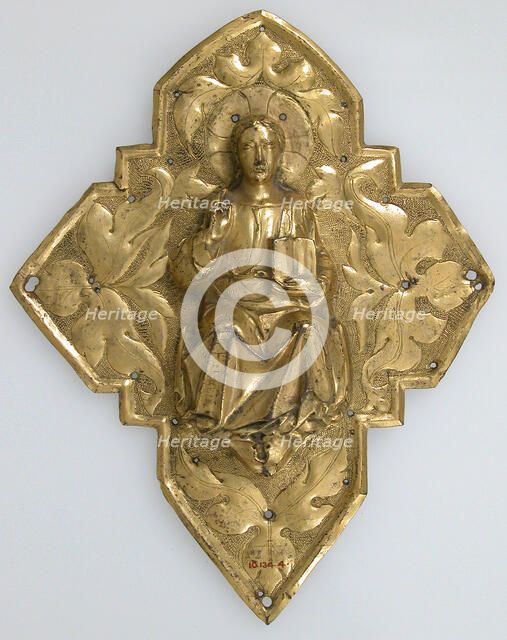 Plaque with Christ in Majesty, Italian, 14th century. Creator: Unknown.