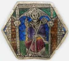 Plaque with a Sainted Bishop, Italian, 14th century. Creator: Unknown