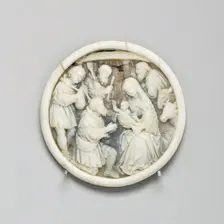 Plaque with Adoration of the Shepherds, first third of the 16th century. Creator: Unknown