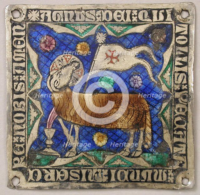 Plaque with Agnus Dei, Catalan, 14th century. Creator: Unknown.