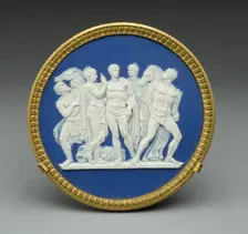 Plaque with Arming of Achilles, Burslem, 1790. Creator: Wedgwood