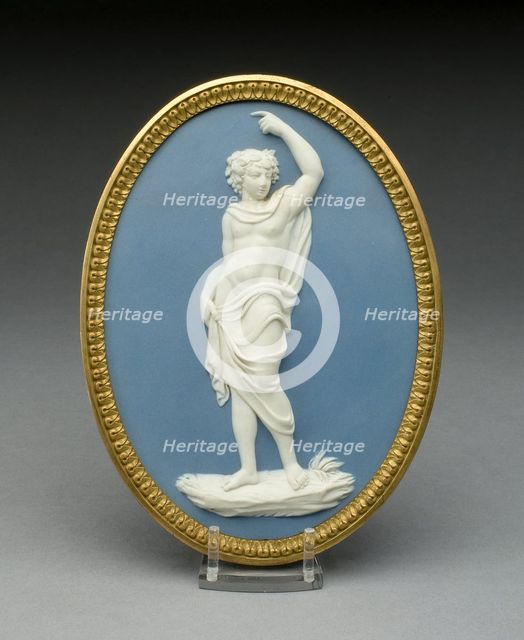 Plaque with Bacchus, Burslem, 1769/80. Creator: Wedgwood.