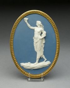 Plaque with Bacchanalian Figure, Burslem, 1769/80. Creator: Wedgwood