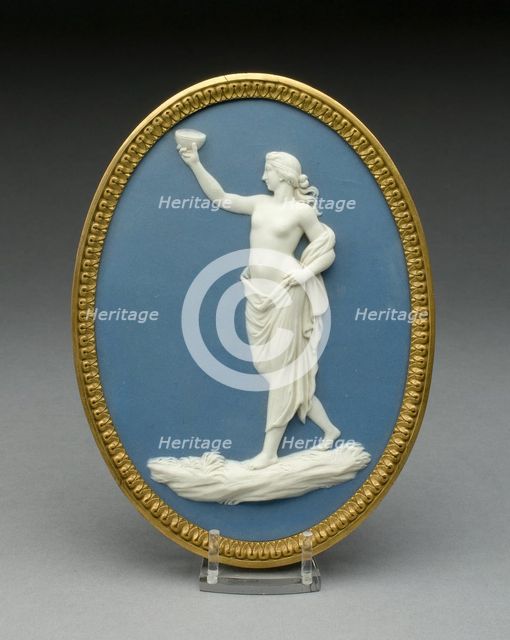 Plaque with Bacchanalian Figure, Burslem, 1769/80. Creator: Wedgwood.