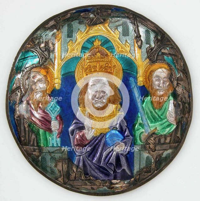 Plaque with God The Father, German, 14th century. Creator: Unknown.