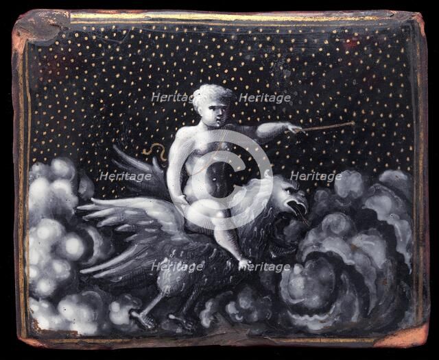 Plaque with Ganymede, mid 16th century. Creator: Pierre Reymond.