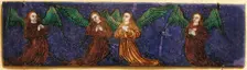 Plaque with Four Angels, French, 16th century. Creator: Unknown