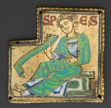 Plaque with Hope, Meuse, 1160/80. Creator: Unknown