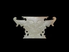 Plaque with Human Head, late Neolithic period, Shejiahe culture, c. 2500/2000 B.C. Creator: Unknown