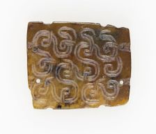 Plaque with Interlinked Scrolls, Eastern Zhou dynasty, (c. 770-256 B.C.), 7th century B.C. Creator: Unknown