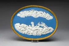 Plaque with Jupiter Battling Titans, Burslem, c. 1800. Creator: Wedgwood