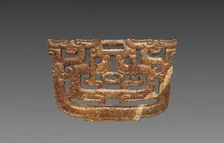 Plaque with Openwork Interlaced Dragons and Birds, 475-221 BC. Creator: Unknown