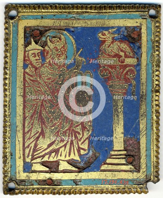 Plaque with Moses, Aaron, and the Brazen Serpent, German, ca. 1200. Creator: Unknown.