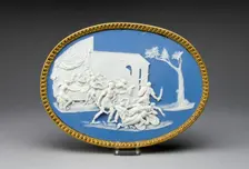 Plaque with Marriage Feast of Perseus and Andromeda, Burslem, 1800. Creator: Wedgwood