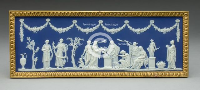 Plaque with Sacrifice to Ceres, Burslem, Possibly mid-19th century. Creator: Wedgwood.