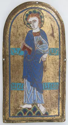Plaque with Saint John the Evangelist, French, ca. 1175-1200. Creator: Unknown