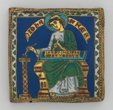 Plaque with Saint John the Evangelist, German, ca. 1175-1200. Creator: Unknown