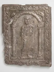 Plaque with Saint Paul, Byzantine, 550-600. Creator: Unknown