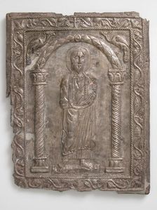 Plaque with Saint Paul, Byzantine, 550-600. Creator: Unknown