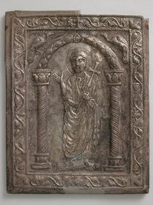 Plaque with Saint Peter, Byzantine, 550-600. Creator: Unknown