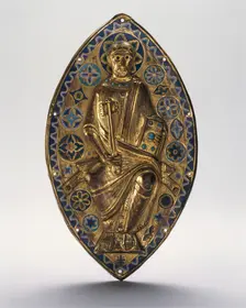 Plaque with Saint Peter in Glory, French, ca. 1185-1200. Creator: Unknown