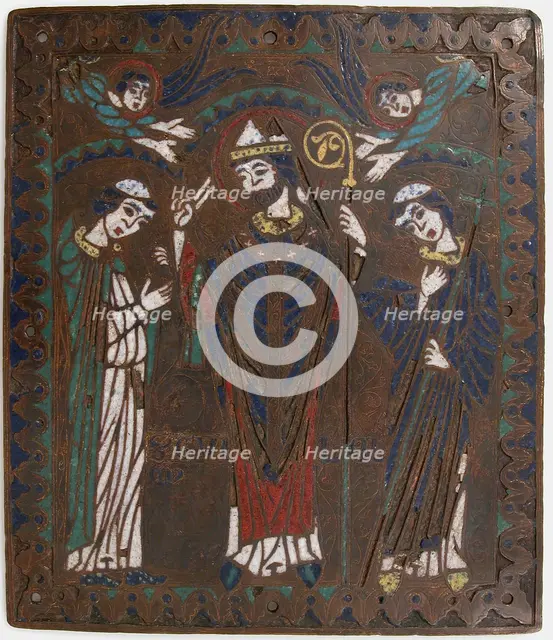 Plaque with Saint William of Bourges, French, ca. 1218-25. Creator: Unknown.
