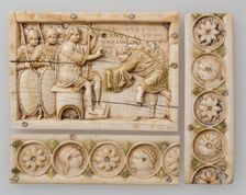 Plaque with Scenes from the Story of Joshua, Byzantine, 900-1000. Creator: Unknown
