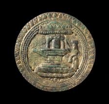 Plaque with Shivalinga and Worshipper (image 1 of 4), 1068. Creator: Unknown