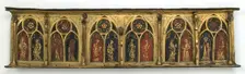 Plaque with Six Inset Panels, French, 14th century. Creator: Unknown