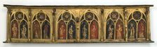 Plaque with Six Inset Panels, French, 14th century. Creator: Unknown