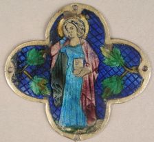 Plaque with St. John in Mourning, Catalan, 14th century. Creator: Unknown