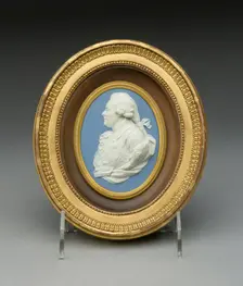 Plaque with Portrait of George Nugent-Temple-Grenville, Marquis of Buckingham, Burslem, 1789. Creator: Wedgwood