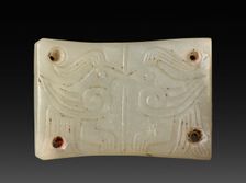 Plaque with Paired Birds for Belt or Shroud, 11th-10th Century BC. Creator: Unknown
