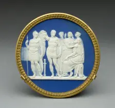 Plaque with Priam and Achilles, Burslem, c. 1790. Creator: Wedgwood