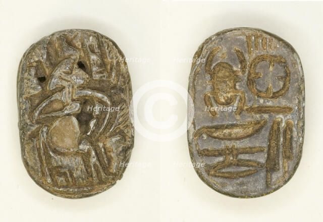 Plaque with Representation of Goddess Isis suckling Horus, Egypt, Third Intermediate Period... Creator: Unknown.