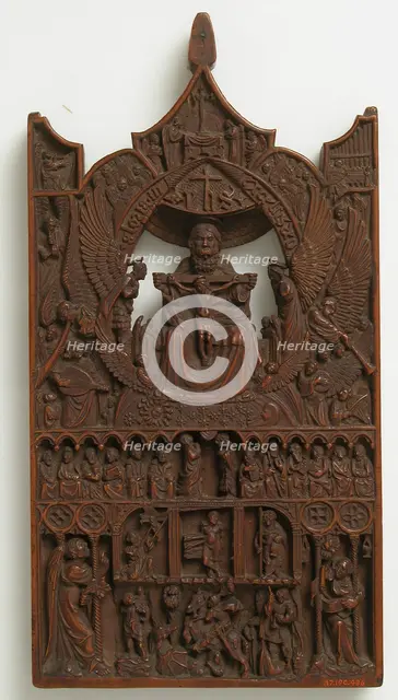 Plaque with the Adoration of Trinity, 15th century. Creator: Unknown.