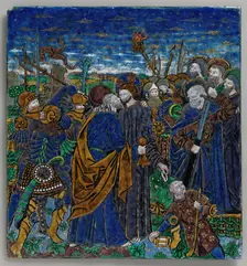 Plaque with The Betrayal of Christ, French, 15th century. Creator: Monvaerni