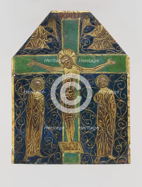 Plaque with the Crucifixion, French, 13th century. Creator: Unknown.