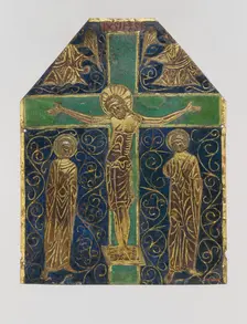 Plaque with the Crucifixion, French, 13th century. Creator: Unknown