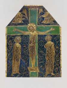 Plaque with the Crucifixion, French, 13th century. Creator: Unknown