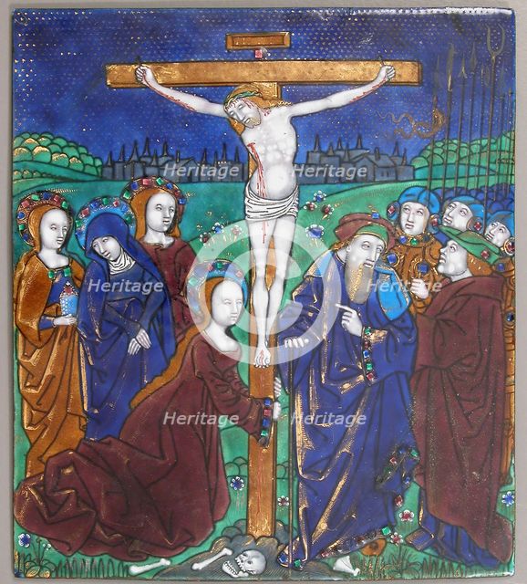 Plaque with the Crucifixion, French, 16th century. Creator: Unknown.