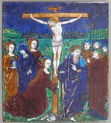Plaque with the Crucifixion, French, 16th century. Creator: Unknown