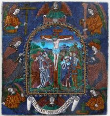 Plaque with the Crucifixion, French, 16th century. Creator: Master of the Orleans Triptych