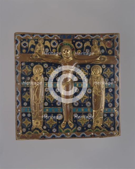 Plaque with the Crucifixion, French, first quarter 13th century. Creator: Unknown.