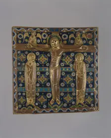 Plaque with the Crucifixion, French, first quarter 13th century. Creator: Unknown